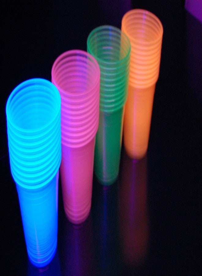 DirectGlow LLC DirectGlow 12oz Neon Assorted Blacklight Reactive Soft Plastic Cups (Multicolor, 40) - Image 3